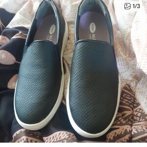 Black Slip-On Womens Dr. Scolls